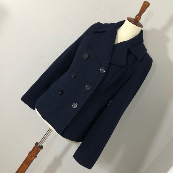 Old Navy Wool Short Peacoat {Navy} - Picture 5 of 8
